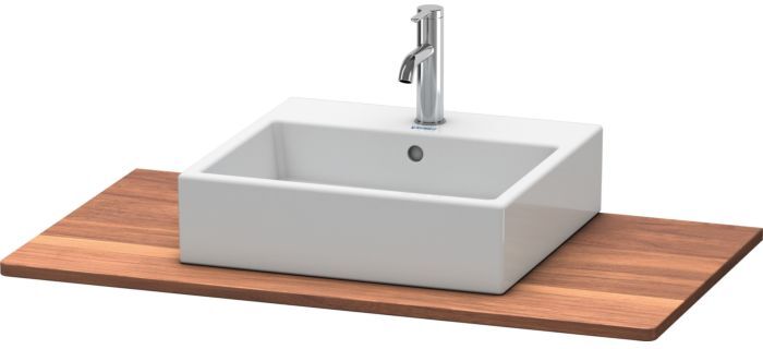 Duravit XSquare Massivholzkonsole XS061E07777 100x55cm, Amerikanisch Nussbaum, mit 1 Ausschnitt