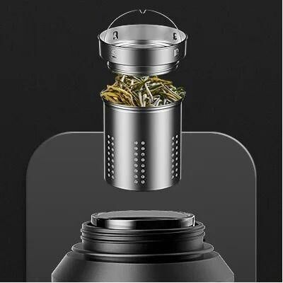 Uplift Essentials Large Capacity High Borosilicate Glass Water Bottle infuser 1.5l