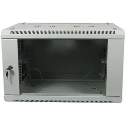 Allnet 19"Wandgehäuse, 15HE, 1-teilig, T450mm, Lichtgrau, zerlegt(Flat Pack), SMA-Serie (15 HE, 19 Zoll Rack), Serverschrank, Grau