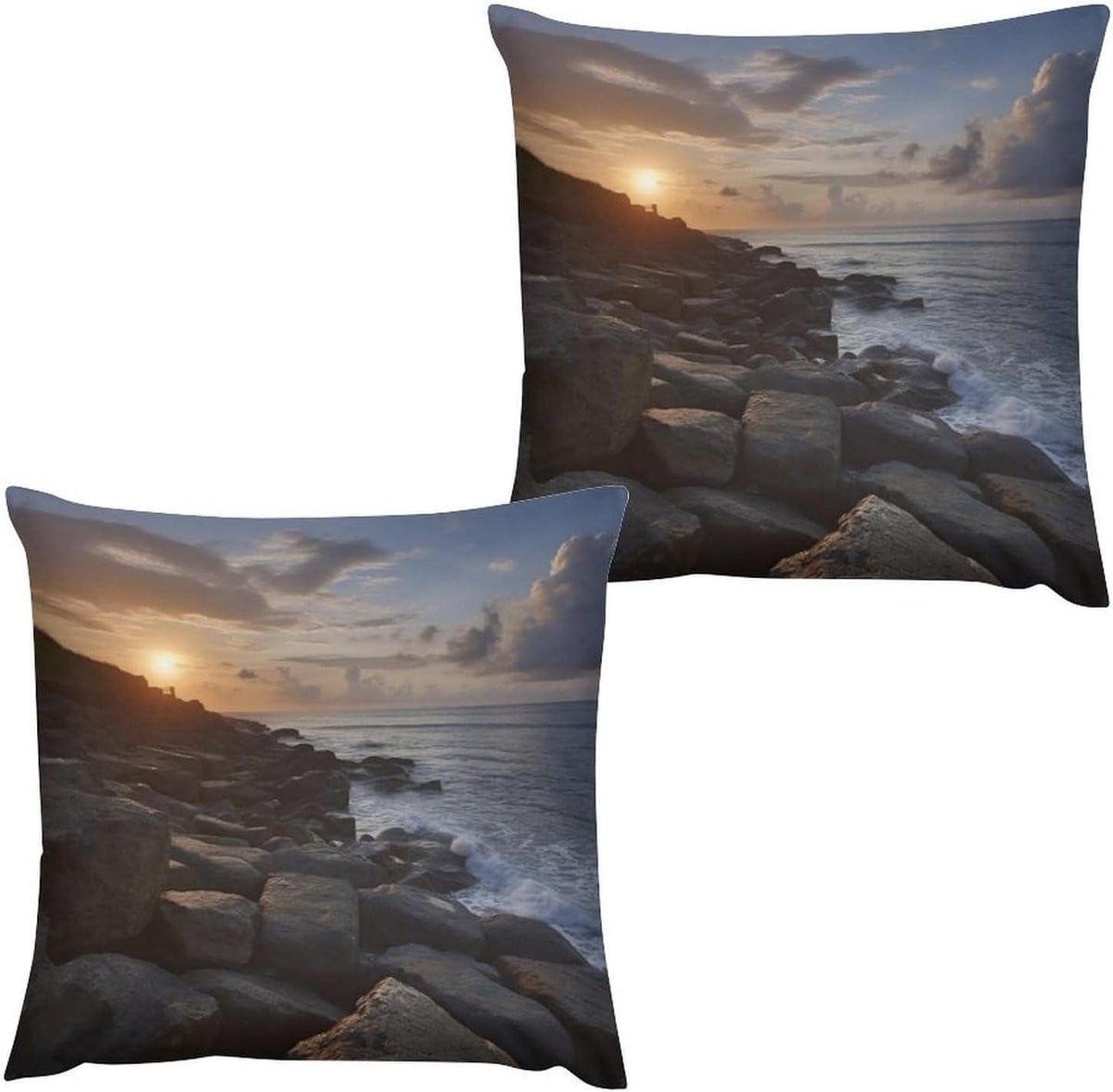 Set van decoratieve sierkussenhoezen van zacht pluche, 30 x 30 cm