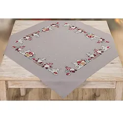 Stickmitteldecke "Wichtel-Zeit"
