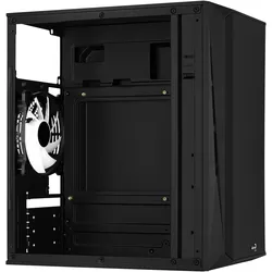 AeroCool CS-107 (mATX, Mini-ITX), PC Gehäuse, Schwarz