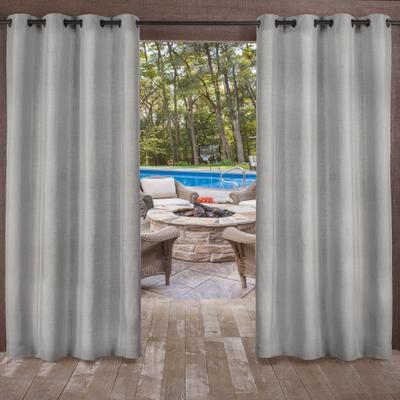 ATI Home Biscayne Indoor/Outdoor Grommet Top Curtain Panel Pair