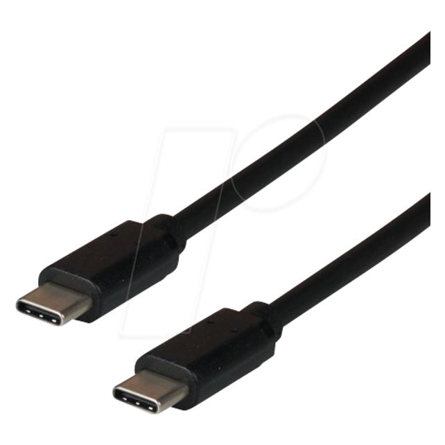 EFB Elektronik Verbindungskabel USB-Typ C (3 m, USB 2.0, 15 W) (EBUSBC-USB20CK.3)