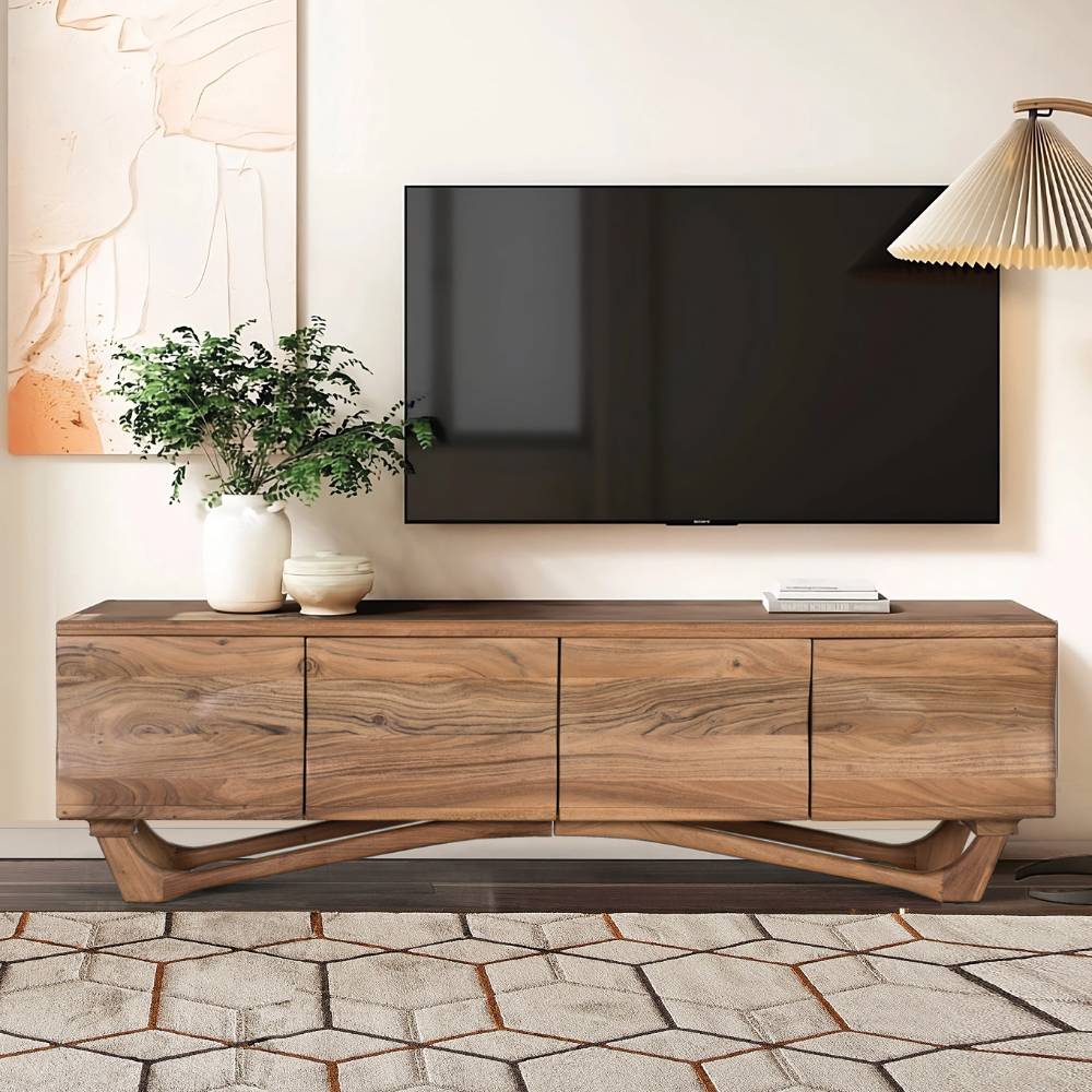 Pharao24.de TV Board Fernsehboard 170 cm breit 4 türig