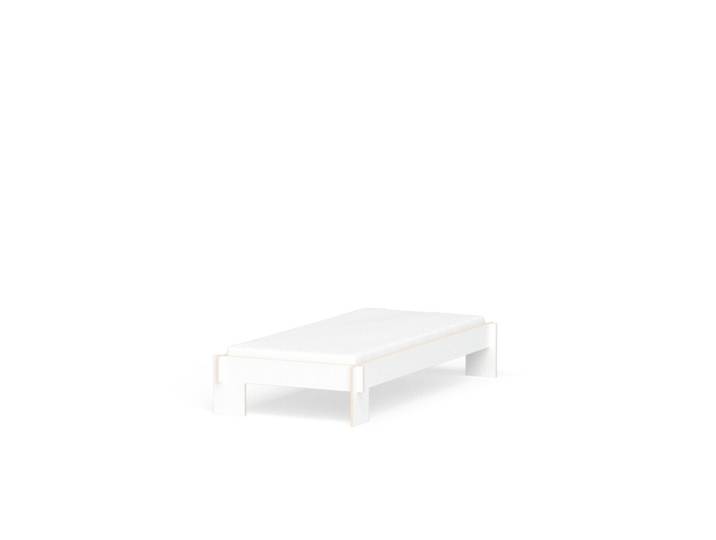 Nils Holger Moormann Bett Siebenschläfer weiß, Designer Christoffer Martens, 102.6x36.5 cm