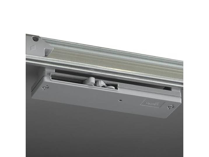 Forte Extras Türstoppersystem 20, Robustes Türstoppersystem Schwebetürenschrank, Schlafzimmer, Grau, 17,5 cm breit x 1,5 cm hoch x 6 cm tief