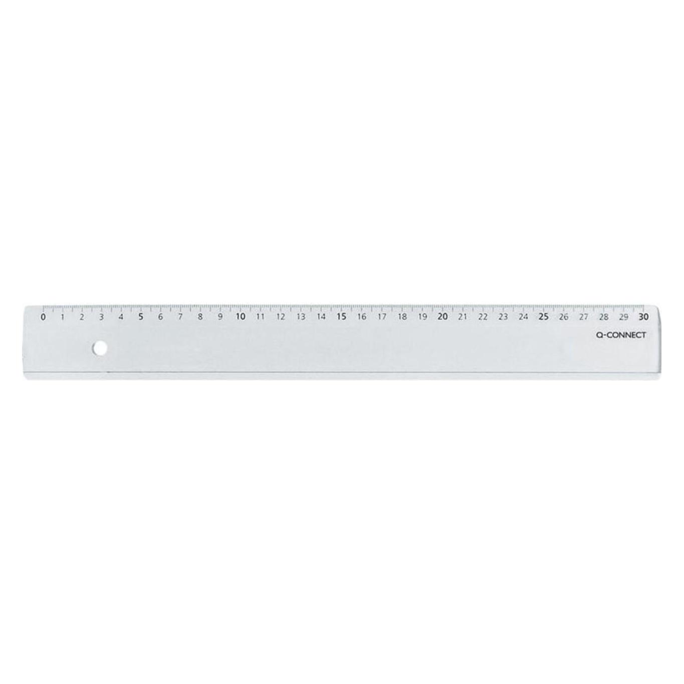 Q-Connect Massstab (30 cm, Kunststoff) (KF00587)