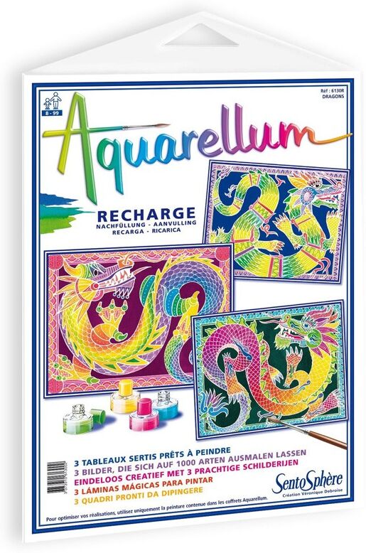 SentoSphère Recharge Grand Format Aquarellum Dragons