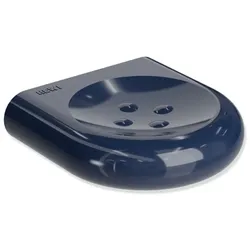 Hewi 477 Seifenhalter 477.02.10050 stahlblau, 97mm, mit Noppen