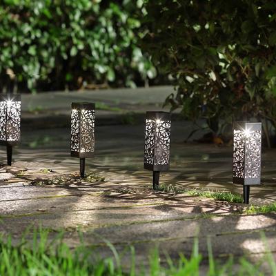 HomeDecorAndMore LLC Moroccan Solar Lanterns Elegant Outdoor Lighting For Garden & Patio, Gift For Garden Lovers, Outdoor Lawn Decorations White Light