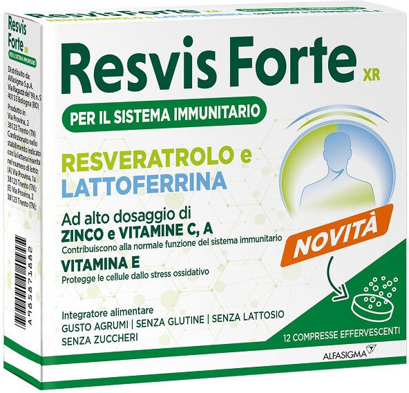 Alfasigma Paraf Alfasigma Resvis Forte Xr Integraotre Difese Immuniarie 12 Cpr