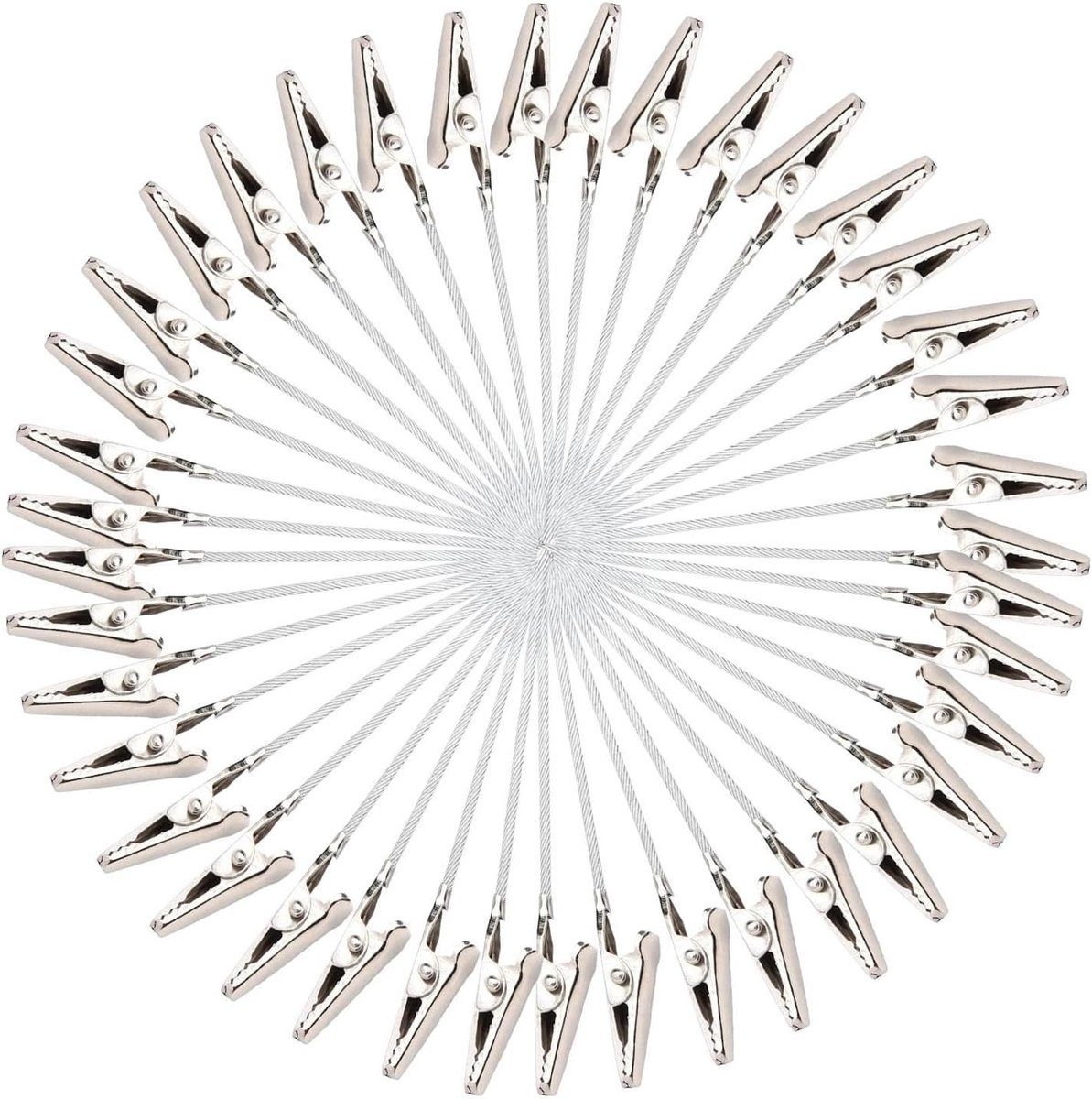40 stuks roestbestendige metalen krokodillenklemmen voor DIY-projecten