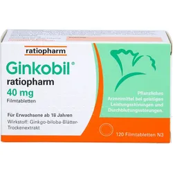 Ginkobil-Ratiopharm 40mg Filmtabletten 120 ST