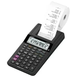 CASIO HR8RCE Tischrechner 12-stellig mit Farbband - Schwarz