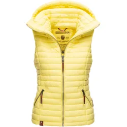 NAVAHOO Damen Designer Steppweste ärmellose Weste mit Kapuze Shadaa