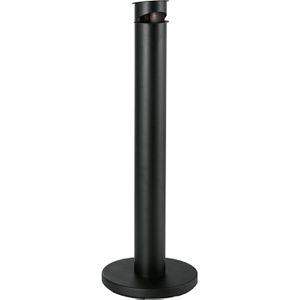 Böttcher-AG Aschenbecher 1127350, schwarz, für Outdoor, Standascher aus Metall, 13 x 104 cm, winddicht, 0,6 Liter