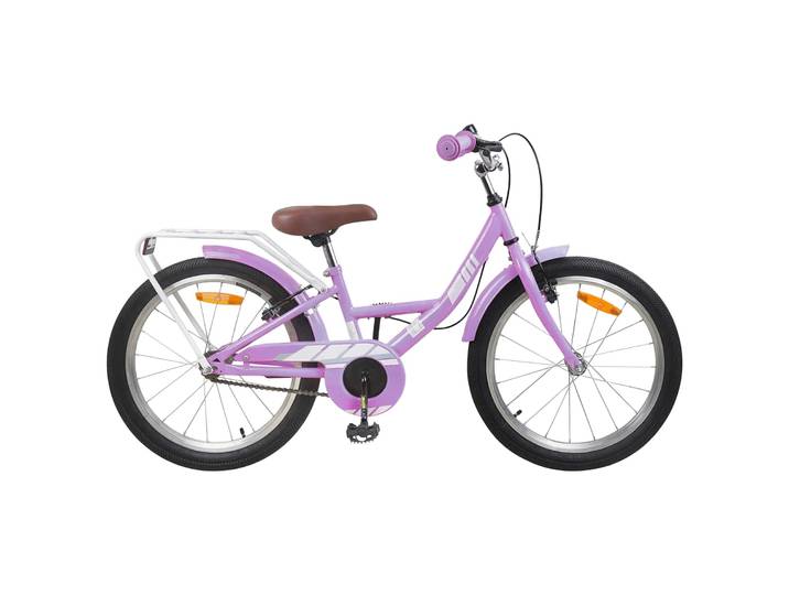 vidaXL Kinderfahrrad 18 Zoll für 5-7 Jahre alt Lila