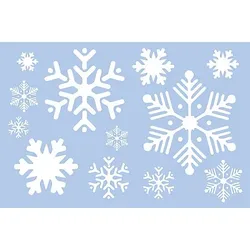 buttinette Schablone "Schneeflocken", 59 x 39 cm