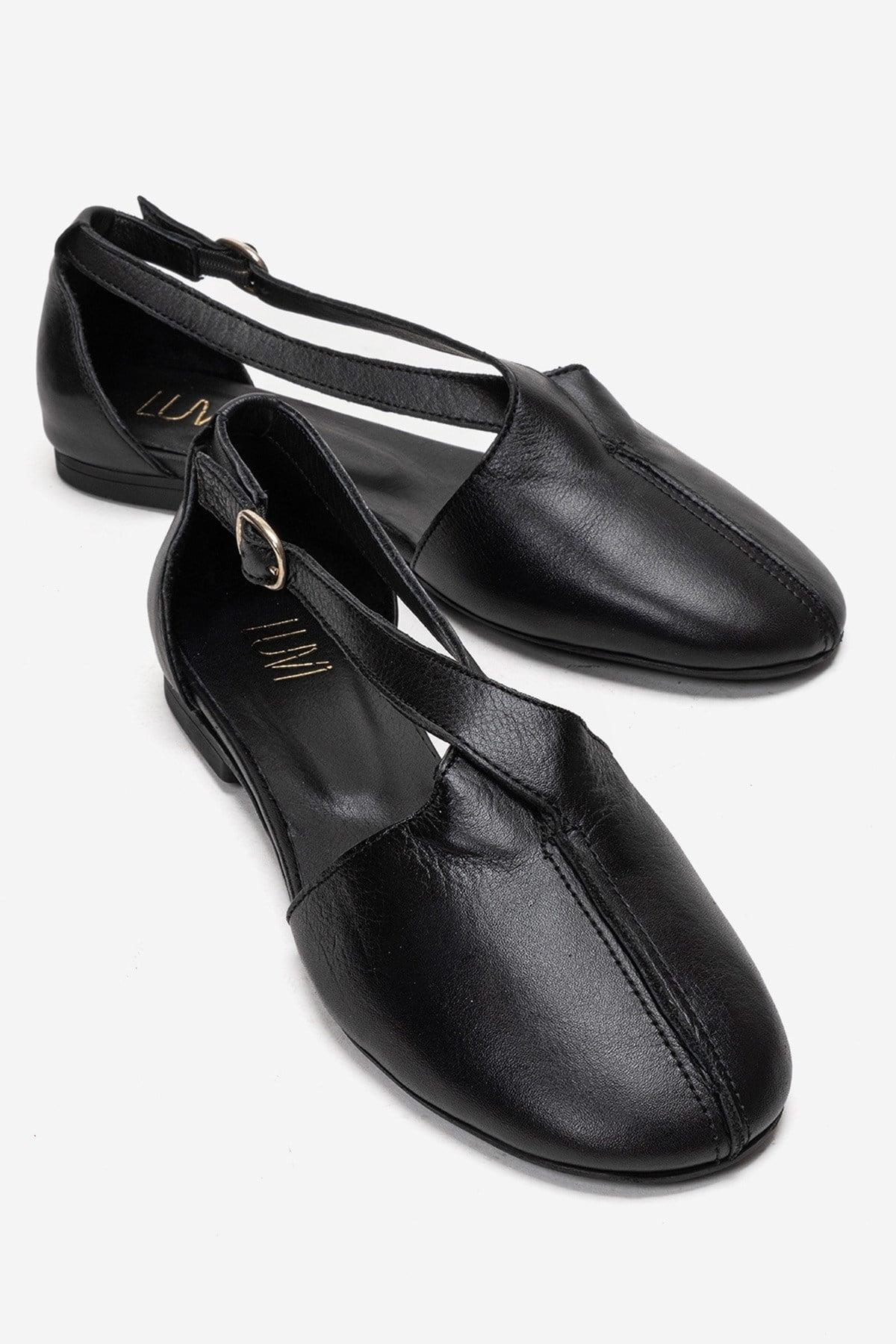 Fable Leren Ballerina met Zijuitsnijding