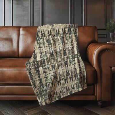 Addison Rugs Premium Machine Washable Modern Moroccan Sherpa Throw Blanket