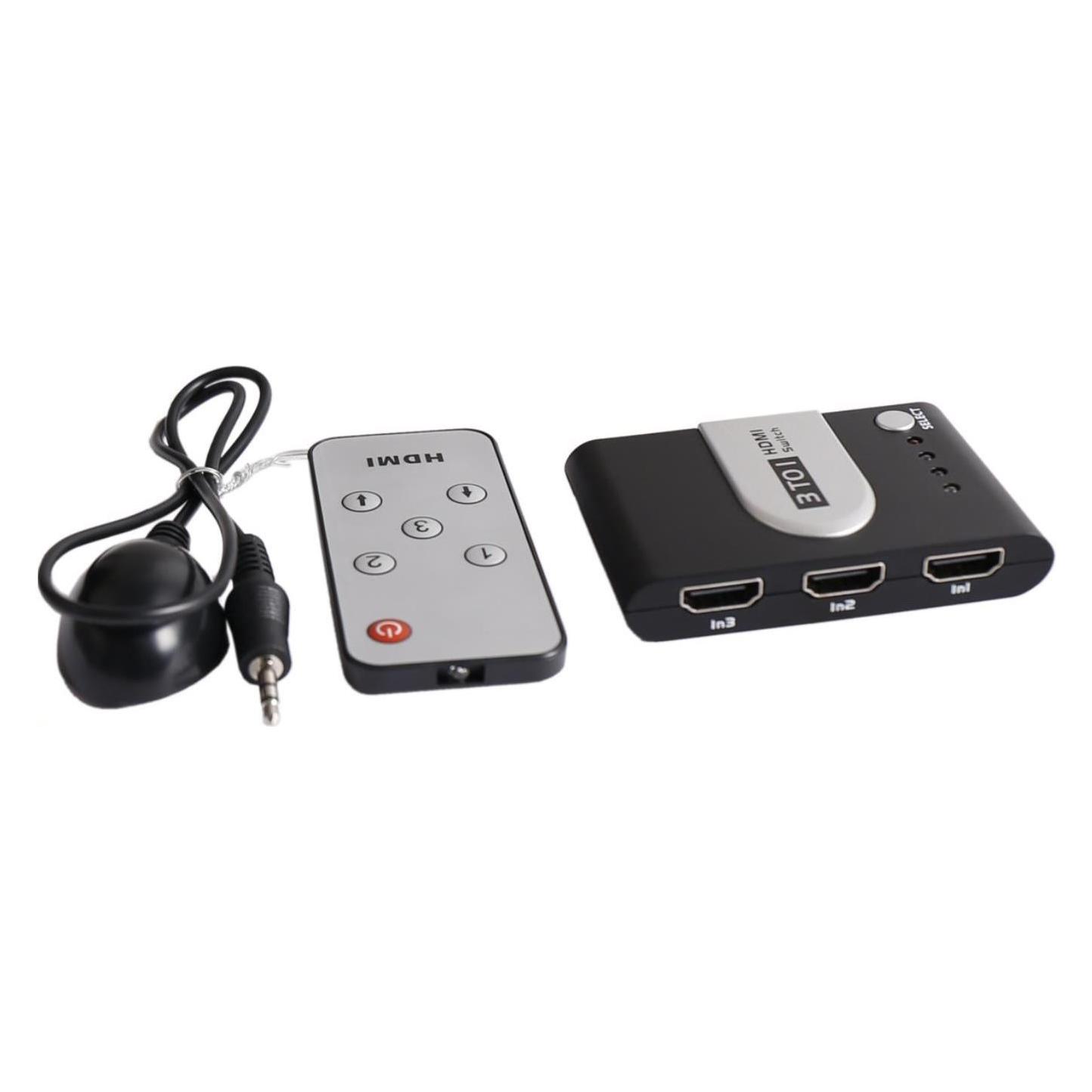 PremiumCord HDMI switch 3:1 automatický + ovladaÄ (KHSWIT31A)