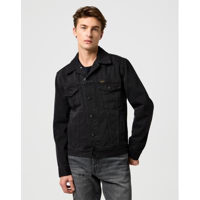 Jeansjacke WRANGLER "WESTERN DENIM JACKET", Herren, Gr. S, schwarz (orion), Denim/Jeans, Obermaterial: 100% Baumwolle, normal, Jacken Jeansjacke