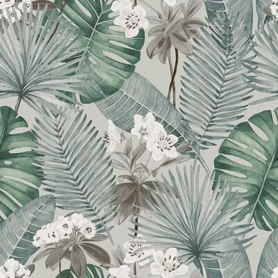 Veer Decor Island Eden Blue Peel & Stick Wallpaper