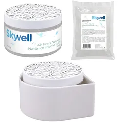 SET Skyvell 250 ml Gel, Nachfüllpack und Halterung