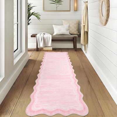 "Garvee Modern 2'x6'Area Rug,Solid Color Low Pile Stain Resistant Rug - 2'3"" x 12' Runner"