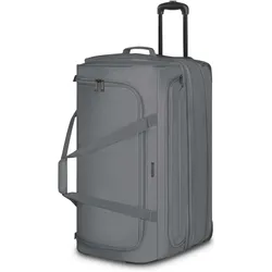 Redolz Duffle Essentials 2 Rollen Reisetasche 70 cm mit Dehnfalte, Koffer, Grau