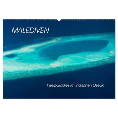 Malediven - Inselparadies im Indischen Ozean (Wandkalender 2027 DIN A2 quer), CALVENDO Monatskalender