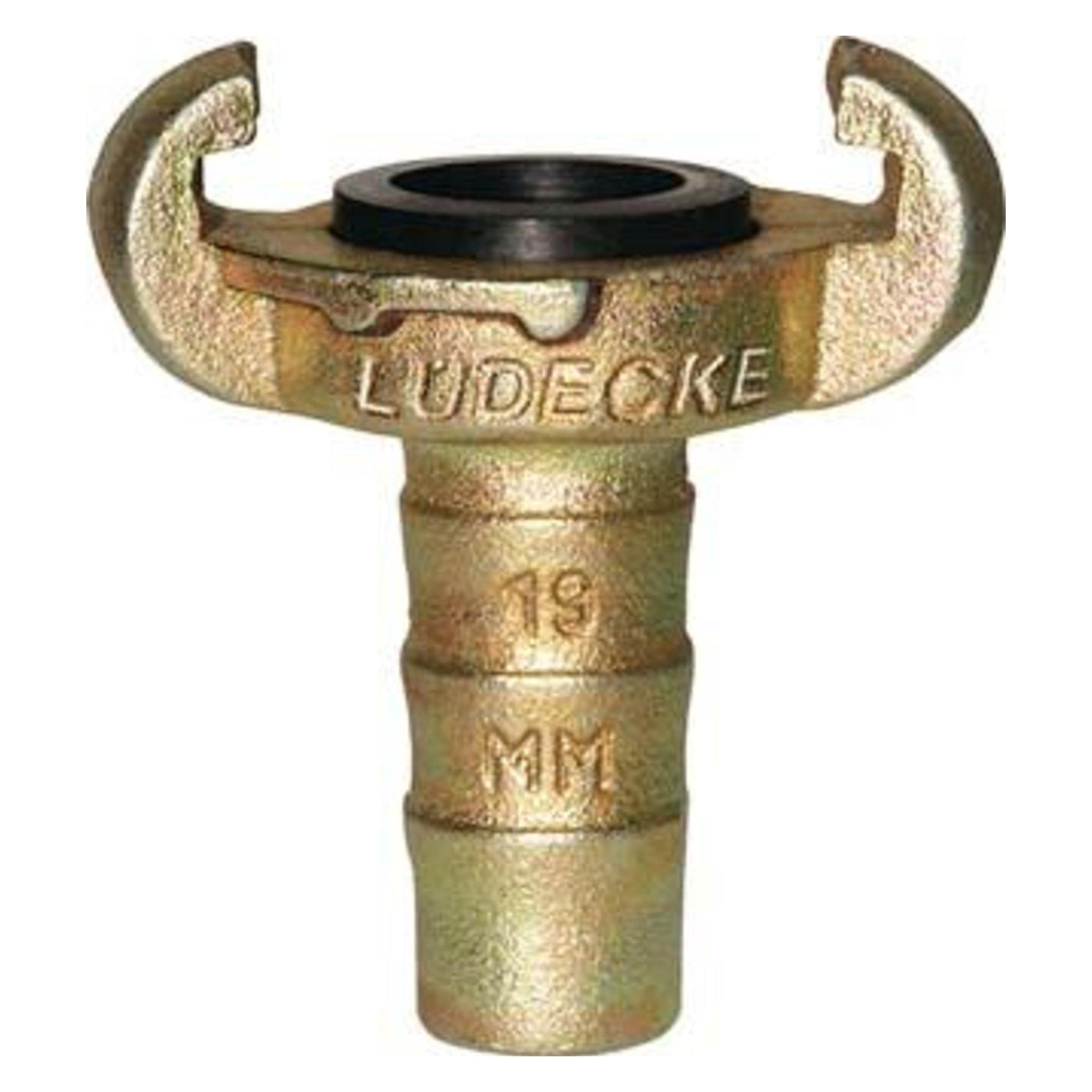 Magni Klauen-Schlauchkupplung DIN 3489, Temperguss, Tülle 13mm, 1/2" LÜDECKE (Kupplung, 13 mm) (4064564005518)