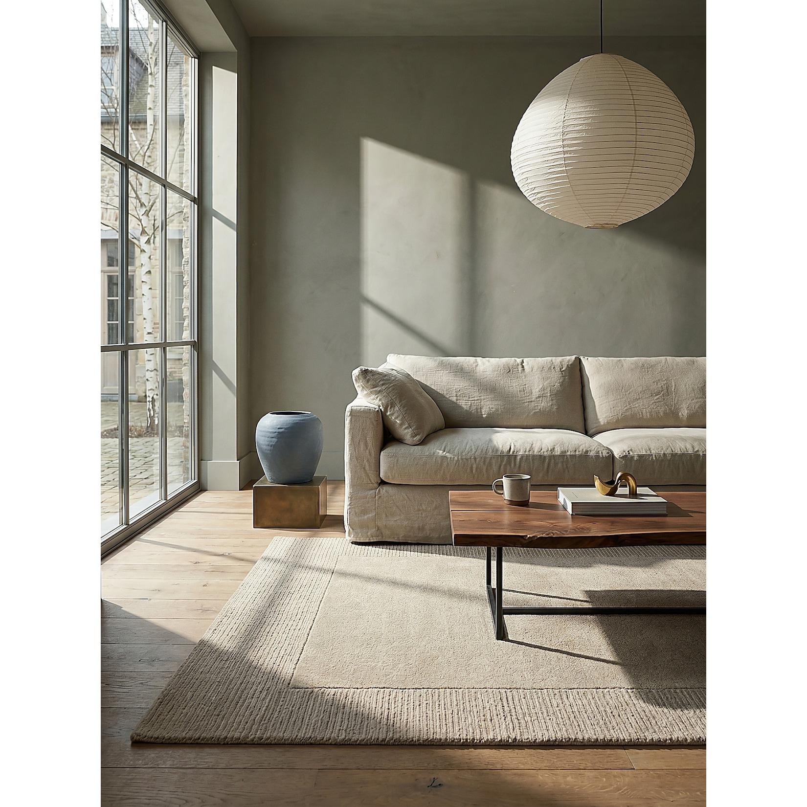 Wollteppich uni Natur 200 x 290 cm - MOLE Kadima Design