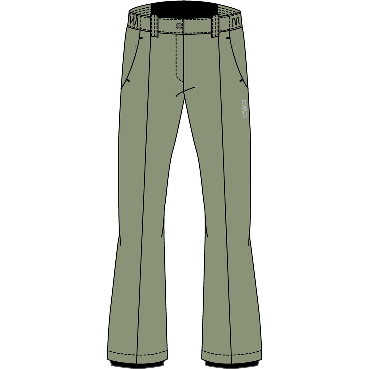 CMP Woman Ski Ski Pant green tea (E624) 38 3W20636-E624-38