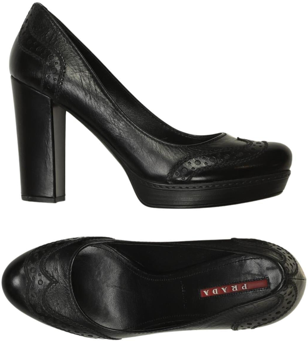 Prada Damen Pumps, Schwarz, Gr. EU 36.5, kein / Etikett - Second Hand