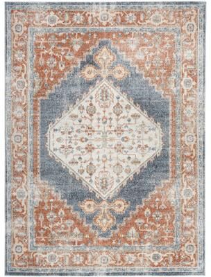 Nourison Abby Machine Washable Indoor only Persian Distressed Area Rug