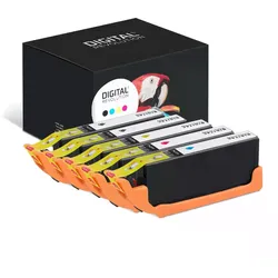5 Digital Revolution Tinten ersetzt Canon CLI-581+PGI-580 Multipack KCMY PBK