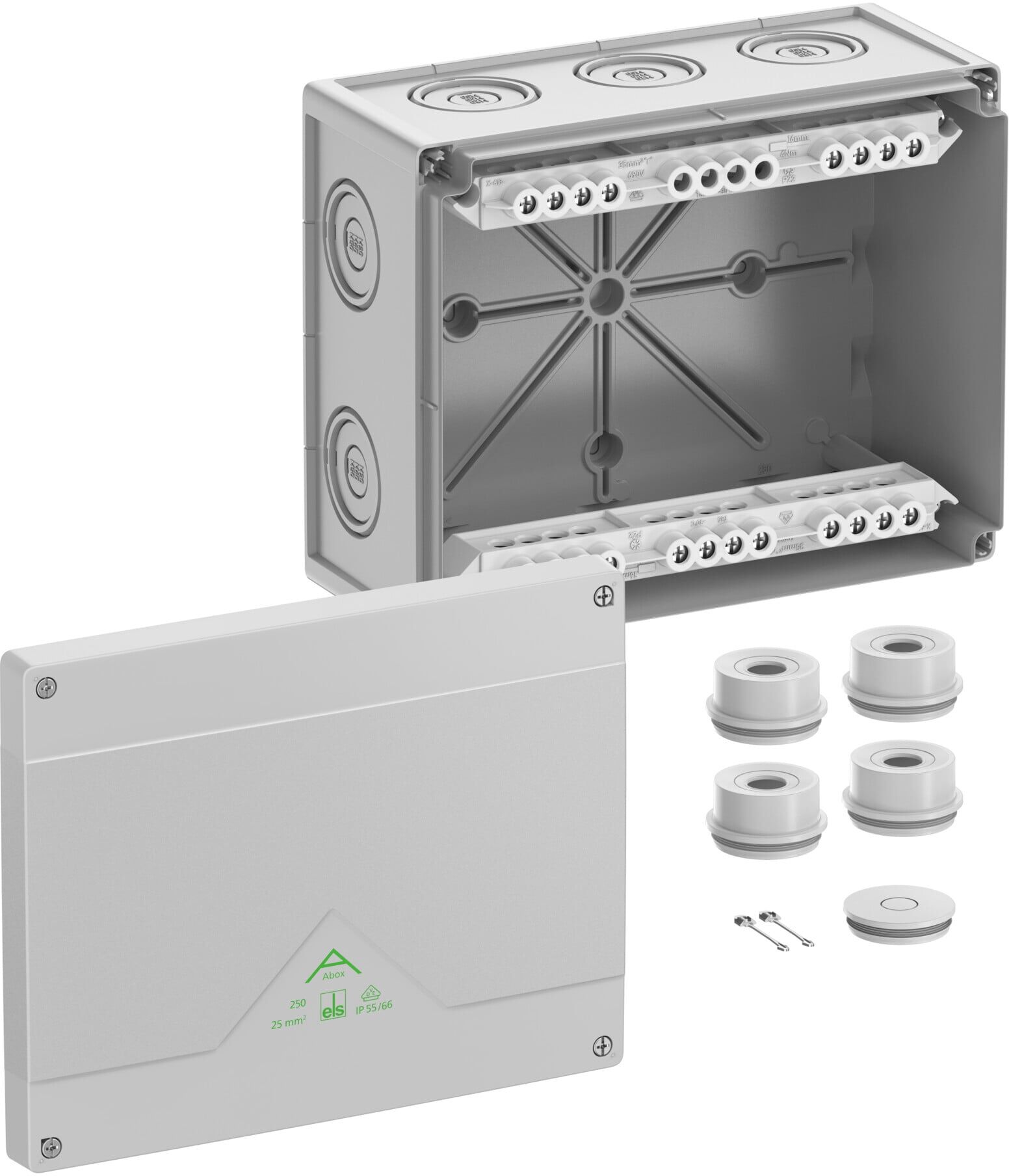 Spelsberg Abzweigkasten Abox 250-25² grau IP55/IP66 (82542001)