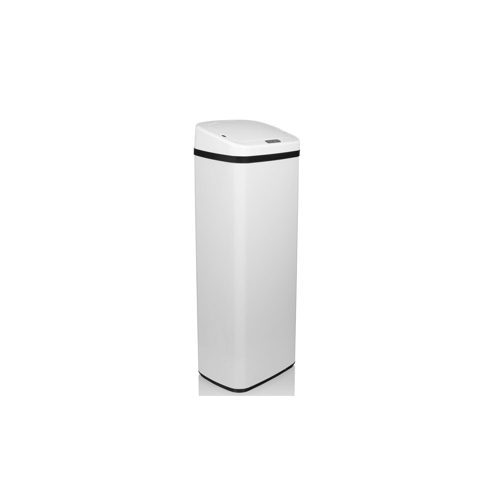 hjh OFFICE Sensor-Mülleimer CLEAN V Stahlblech, Kunststoff