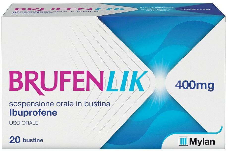 MYLAN SpA Mylan, BrufenLik 400mg Ibuprofene, 20 Bustine