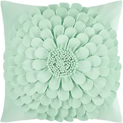 Zierkissen Flora Mintgrün ca. 45x45cm