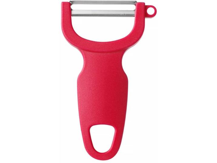 HENDI Horizontale universele dunschiller – roestvast staal – nauwkeurig gebogen blad – 110 mm – rood
