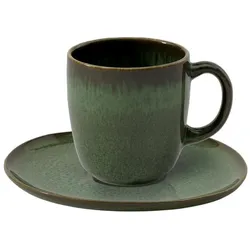 Like. by Villeroy & Boch, Tasse, Lave Kaffeetasse mit Untertasse (190 ml, 2x)