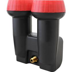 MegaSat Diavolo Single-LNB Monoblock Teilnehmer-Anzahl: 1 Feedaufnahme: 40 mm vergoldete Anschlüsse, Wetterschutz Schwarz, Rot 200022