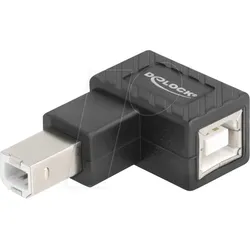 DELOCK 67206 - USB 2.0 Adapter, B Stecker > B Buchse 90° rechts