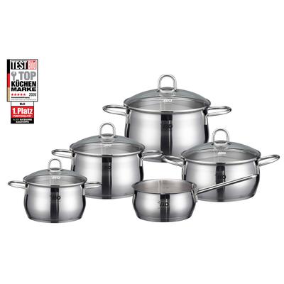 Topf-Set ELO "Platin", silber (edelstahlfarben), Töpfe, Induktion