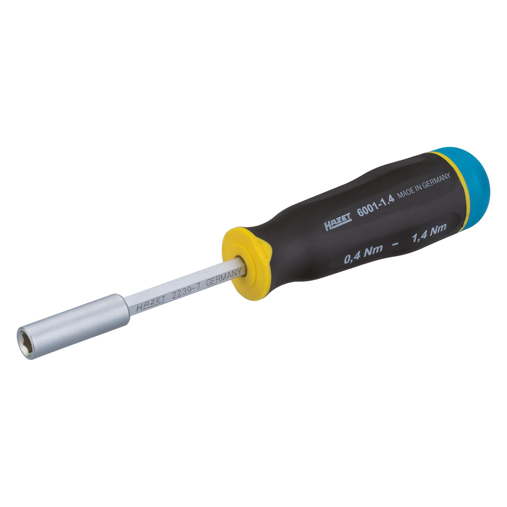 Hazet Drehmomentschraubendreher 6001-1.4/3 Nm min-max: 0.4 - 1.4 Nm Toleranz: 15% Sechskant6,... (1/4", 0.40 - 1.40 Nm) (6001-1.4/3)