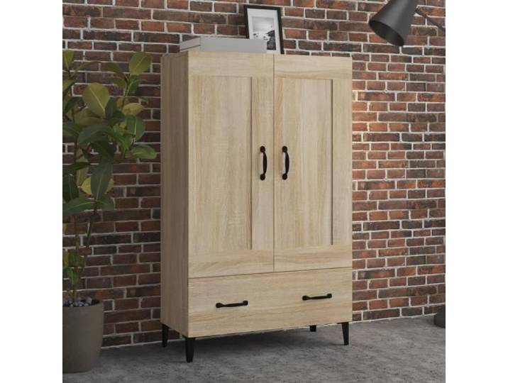 Buffet haut - MOTHINESSTO - LY0002 - Chêne sonoma - 2 portes - Bois d'ingénierie