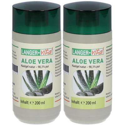 Aloe Vera Hautgel 98,3% pur 2x 2x200 ml Gel
